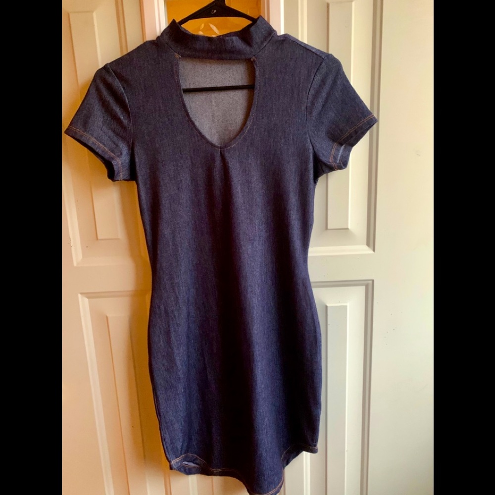 Blue Jean colored fitted dress